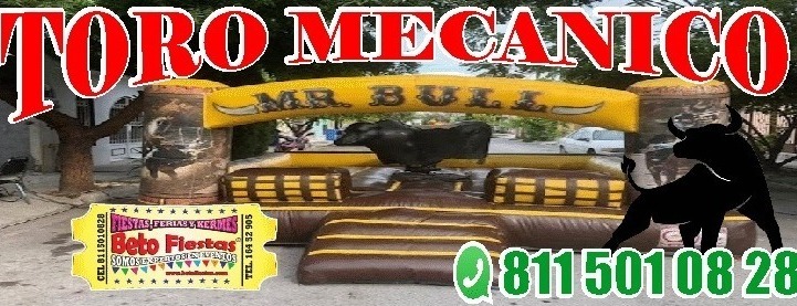 renta de toro mecánico toro mecánico